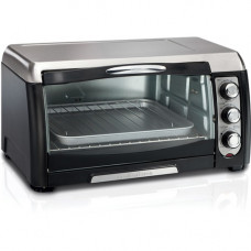 Hamilton Beach - 6 Slice Capacity Toaster Oven - Black Hamilton Beach - 6 Slice Capacity Toaster Oven - Black