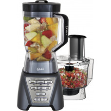 Oster - Pro 7-Speed Food Processor - Metallic gray Oster - Pro 7-Speed Food Processor - Metallic gray