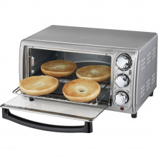 Hamilton Beach - 4-Slice Toaster Oven - Stainless steel Hamilton Beach - 4-Slice Toaster Oven - Stainless steel