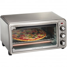 Hamilton Beach - 6-Slice Toaster Oven - Stainless steel Hamilton Beach - 6-Slice Toaster Oven - Stainless steel