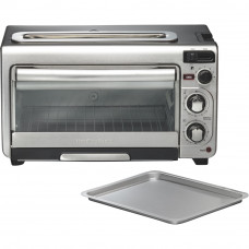 Hamilton Beach - 2-Slice Toaster Oven - Stainless steel Hamilton Beach - 2-Slice Toaster Oven - Stainless steel