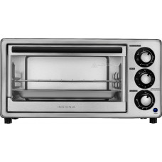 Insignia™ - 4-Slice Toaster Oven - Stainless Steel