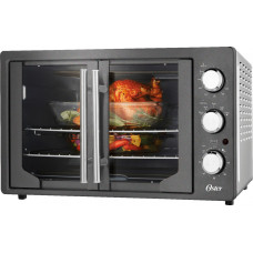 Oster - French Door Oven with Convection - Metallic Charcoal Oster - French Door Oven with Convection - Metallic Charcoal