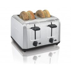 Hamilton Beach - 4-Slice Stainless Steel Extra Wide-Slot Toaster - STAINLESS STEEL Hamilton Beach - 4-Slice Stainless Steel Extra Wide-Slot Toaster - STAINLESS STEEL