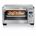 Hamilton Beach - Professional Sure-Crisp 1 Cu. Ft. Digital Air Fryer Toaster Oven with Temperature Probe - STAINLESS STEEL