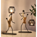 Girl wrought iron candlestick/Holiday Candle Holder • Candlestick Holder • Unique Home Decor