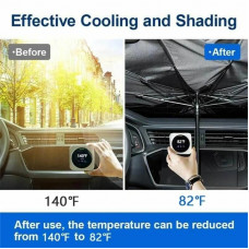 Hot SaleFoldable Car Sun Umbrella-Block Heat UV