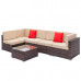 Weaving Rattan Sofa Set with 2pcs Corner Sofas & 3pcs Single Sofas & 1 pcs Coffee Table Weaving Rattan Sofa Set with 2pcs Corner Sofas & 3pcs Single Sofas & 1 pcs Coffee Table