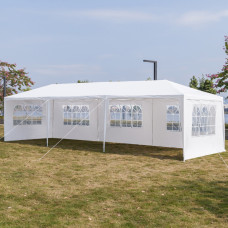 Five Sides Waterproof Tent with Spiral Tubes - White Five Sides Waterproof Tent with Spiral Tubes - White